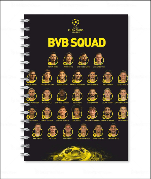 Тетрадь футбольный клуб Боруссия - Borussia № 19 - купить с доставкой ...