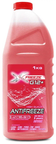 Антифриз X-Freeze G12+ (Красный) 1л купить по выгодной цене в интернет ...
