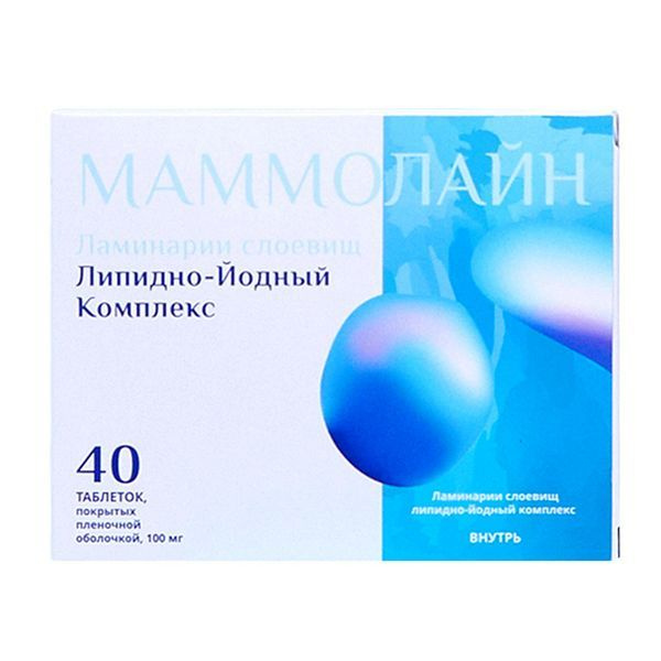 Лекарственное средство безрецептурное МАММОЛАЙН Без рецепта, Таблетка ...