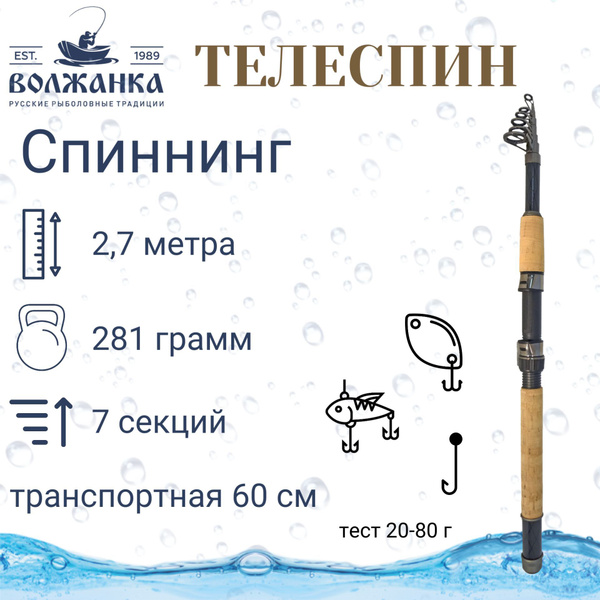 Спиннинг Волжанка Волжанка-телеспин, от 20 гр купить по выгодным ценам ...