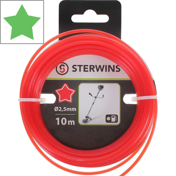 Леска для триммера Леска для триммера Sterwins d2.5 мм 10 м звёздочка ...
