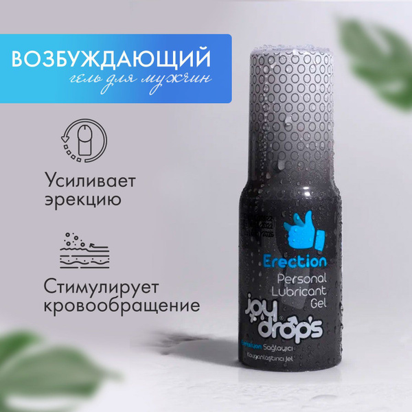 Смазка возбуждающая JoyDrops, 50 мл. Гель возбуждающий для мужчин ...