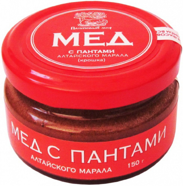 Мед с пантами алтайского марала в стекле, 150 г - купить с доставкой по ...