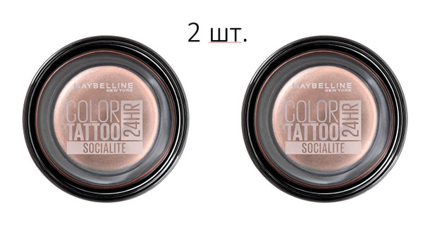 Maybelline New York Тени для век Color Tattoo, 150 Socialite, 2 шт ...