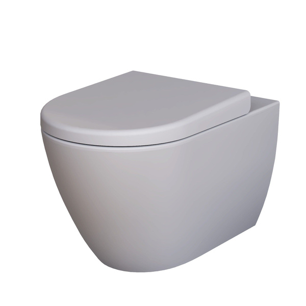 Унитаз Queen 113T20301R (570*360*400) СЕРЫЙ МАТОВЫЙ подвесной ...