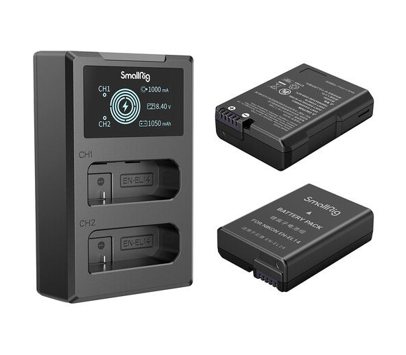 Аккумуляторы SmallRig 3819, с зарядным устройством EN-EL14 - купить с ...