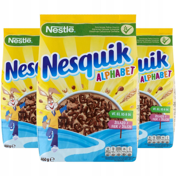 Готовый сухой завтрак Nesquik АLPHABET 460 гр/ Оригинал Несквик АЛФАВИТ ...