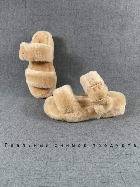 Босоножки Женский, Девочки UGG Платформа Ангора, размер 36 Толстая ...