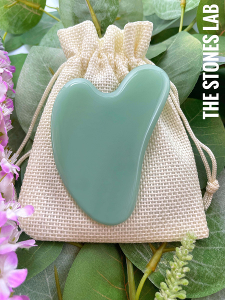 THE STONES LAB / Скребок гуаша / Массажер для лица из натурального ...