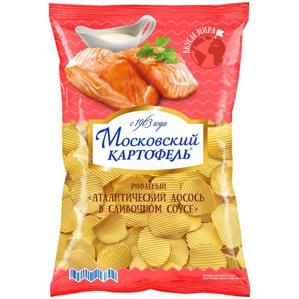 Чипсы картофельные Московский Картофель со вкусом атлантического лосося ...