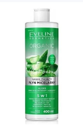 Eveline Cosmetics Мицеллярная вода Organic Aloe+Collagen, очищающая ...