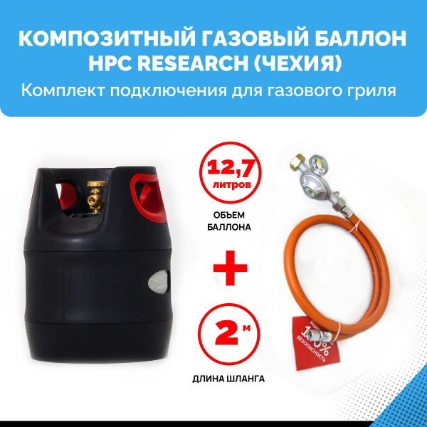 Комплект для газового гриля - пустой композитный газовый баллон HPC ...