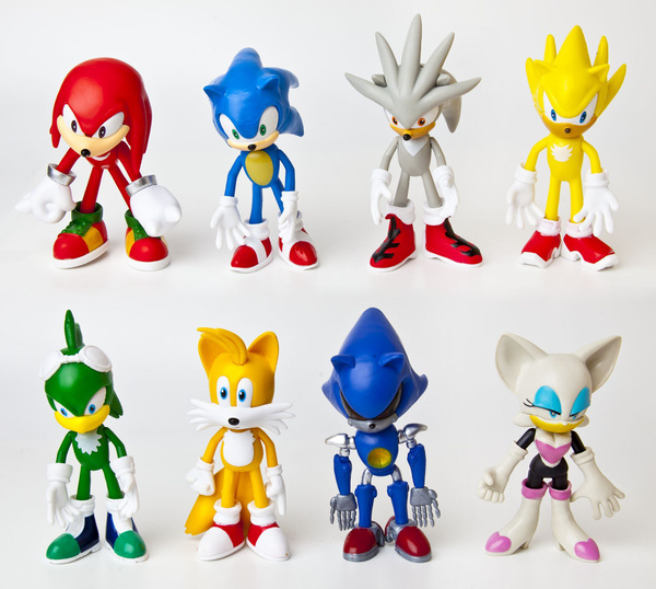 Набор фигурок Соник / Sonic 8шт (12см,пакет) - купить с доставкой по ...