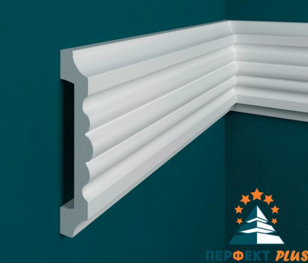 Молдинг Перфект Plus 23x100 мм PP61 настенный декоративный под покраску ...