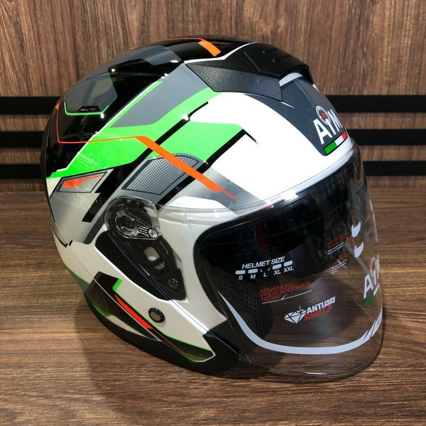 AiM Шлем JK526 Fluo-Green/White/Black XS - купить с доставкой по ...