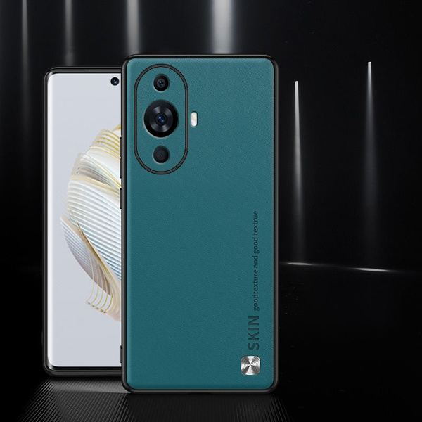 Простой и стильный кожаный чехол для Huawei Nova 11 Pro (Хуавей Нова 11 ...