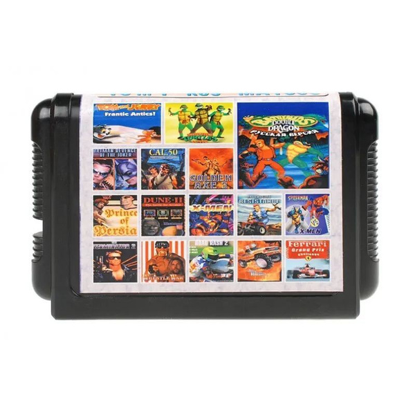 Игровой картридж 16 бит 16в1 (Battletoads Doub Dragon, Ninja Turtles ...