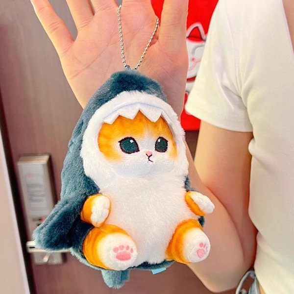 Котенок в костюме акулы 13 см Брелок-Игрушка Котик в костюме акулы ...