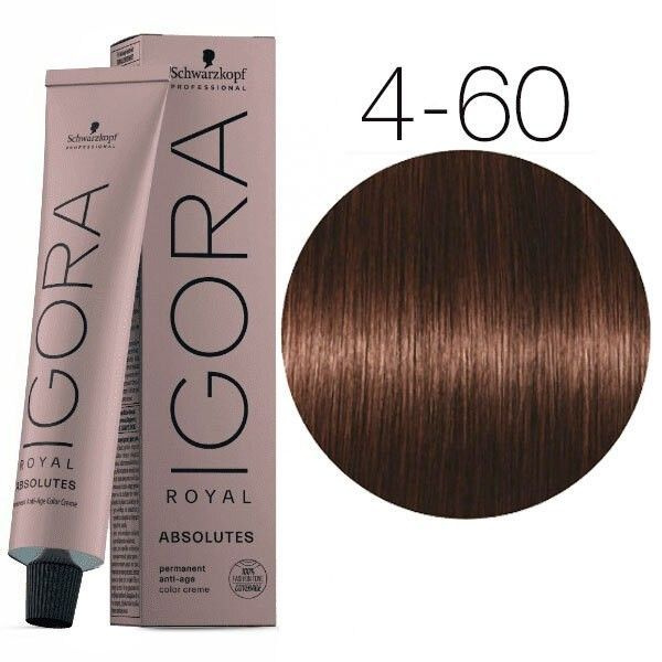 Schwarzkopf Professional Igora Royal Absolutes 4-60 Средий коричневый ...