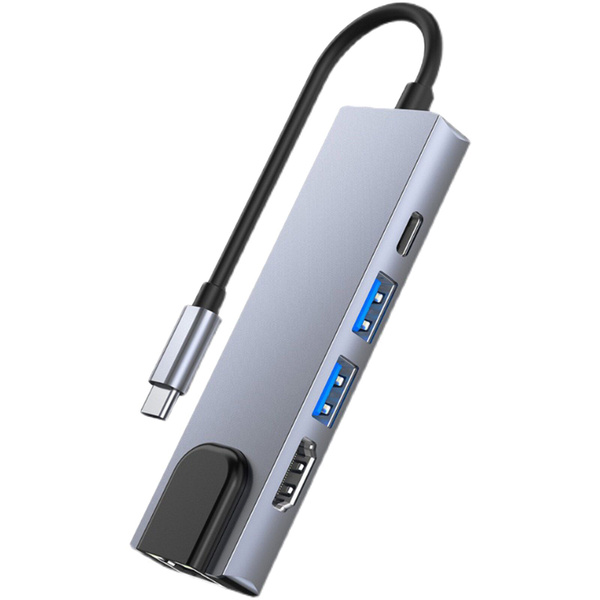 Многопортовый адаптер док-станции USB C Hub 5-в-1 Type-C - купить с ...