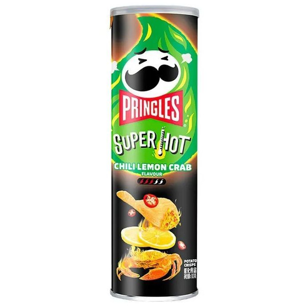 Чипсы Pringles со вкусом ЧИЛИ ЛИМОН КРАБ Xhilli Lemon Crab 110 грамм ...