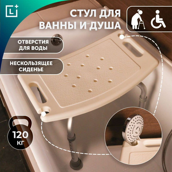 Стул "ТИТАН" для ванной и душевой кабины - купить по выгодной цене в ...