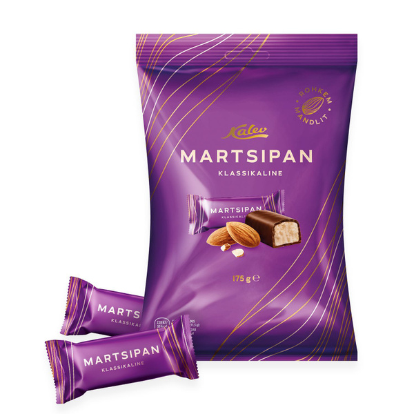 Марципан классический в шоколаде Kalev klassikalised martsipanikommid ...