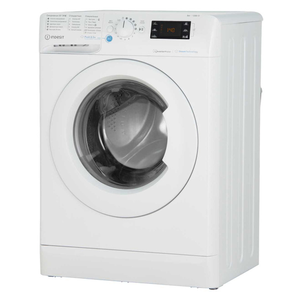 Стиральная машина Indesit BWSE 81293X WWV RU, белый, прозрачный ...