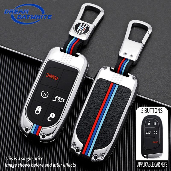 Custodia In Silicone TPU Per Chiave Auto – Adatta A Chrysler, Jeep, Dodge, Fiat – 3 Pulsanti, Nero – Protezione Antigraffio E Antiurto - 4