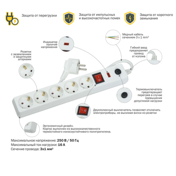 Сетевой фильтр IEK WFP10-16-05-01-N - купить по выгодной цене в ...