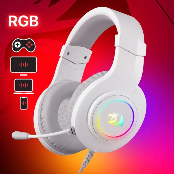 Игровые наушники Redragon Hylas, белый - купить по доступной цене в ...