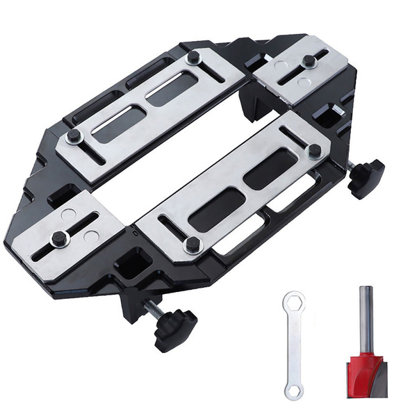 Шаблон для врезки петель и замков, устройство для открывания отверстий ...