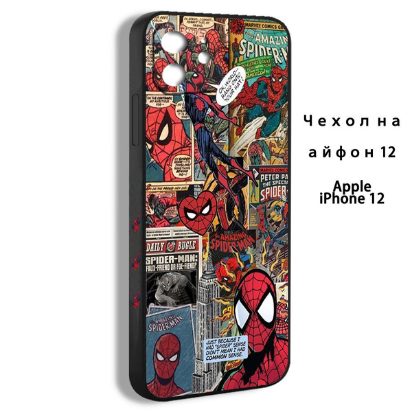 Чехол для смартфона Подходит для iPhone 12 герой Spider man Человек ...