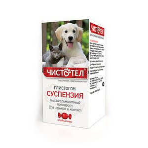 ЧТ ГЛИСТОГОН суспензия для щенков и котят, 3мл - купить с доставкой по ...