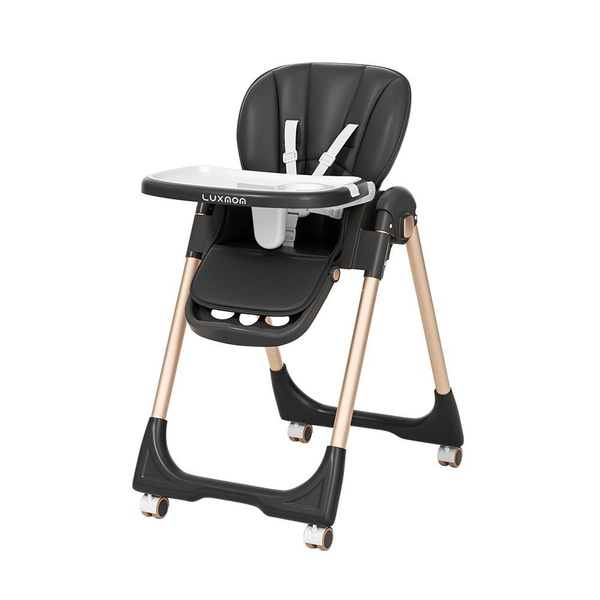 Стульчик для кормления Luxmom S1 черный - купить с доставкой по ...