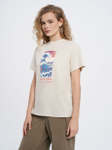 Футболка ТВОЕ, размер 46, цвет слоновая кость, 100% Хлопок - купить по ...