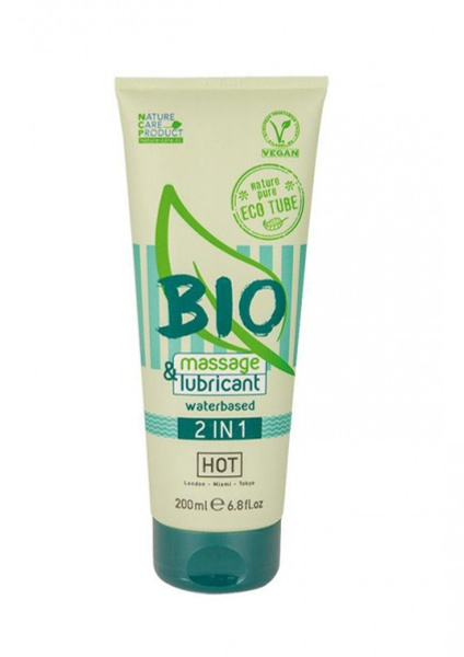 Массажный гель-лубрикант HOT Bio 2in1 (200 мл) - купить с доставкой по ...