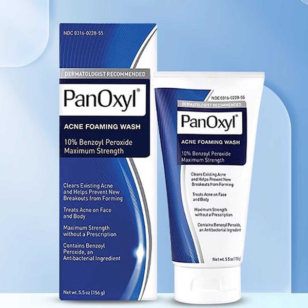 PanOxyl, Пенка для умывания от акне, перекись бензоила 4% максимальной ...
