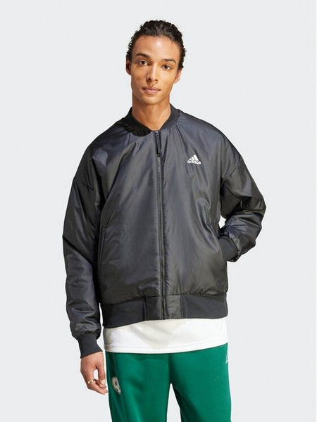 Adidas hooded shop bomber jacket