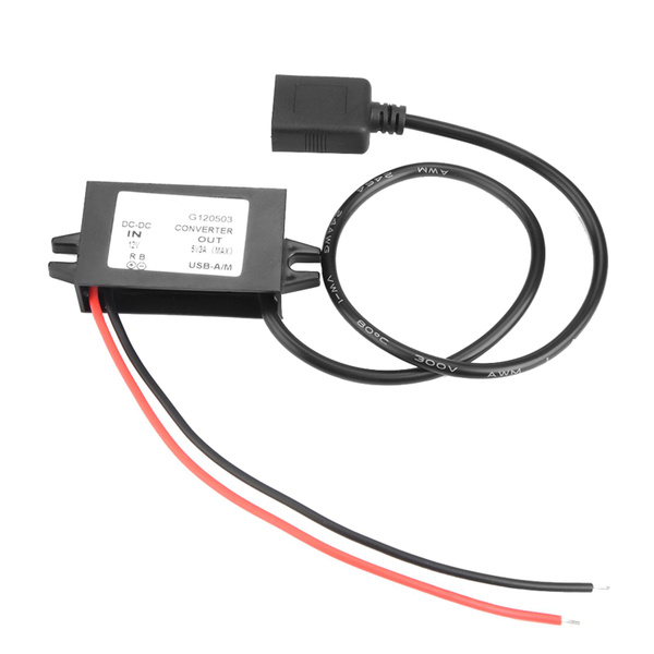 Преобразователь питания 12В в 5В 3A Single USB - купить с доставкой по ...