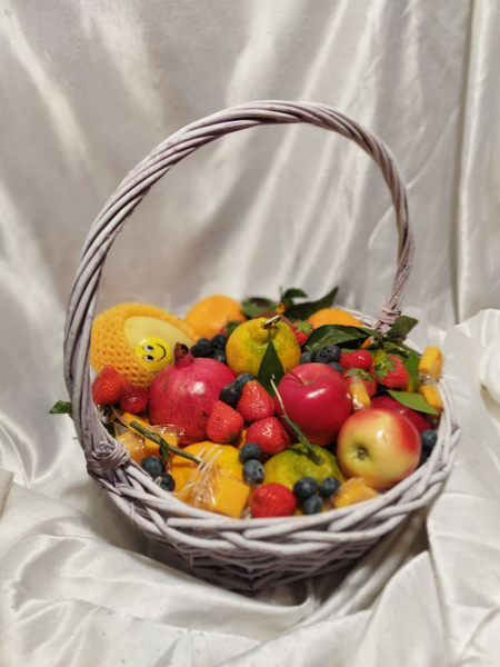 Фруктовая корзина, подарочная корзина с продуктами, свежие фрукты ...