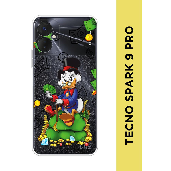 Силиконовый чехол на Tecno Spark 9 Pro / Текно Спарк 9 Про "Scrooge ...