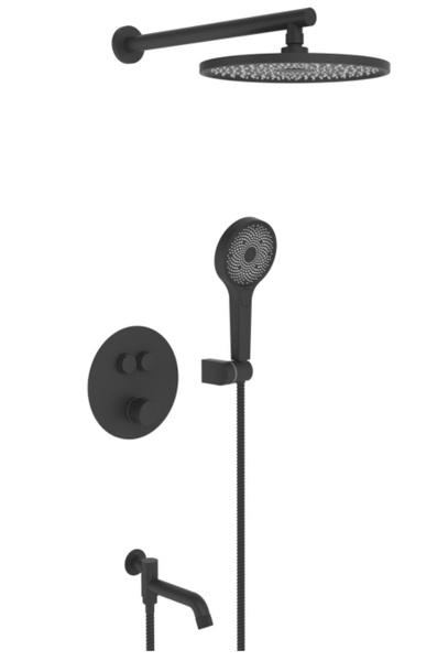 VIEIR Встраиваемый душевой комплект omodeo black ViEiR V25 THERMO 3R05C ...
