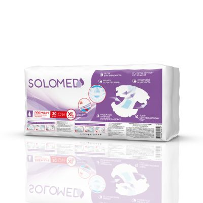 Подгузники для взрослых "Solomed" Premium ХЛ 30шт./уп. - купить с ...