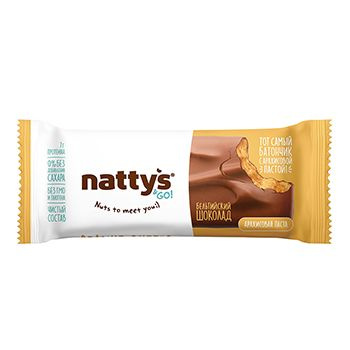 Батончик Nattys&Go Peanut шоколадный с арахисовой пастой 45 г - купить ...