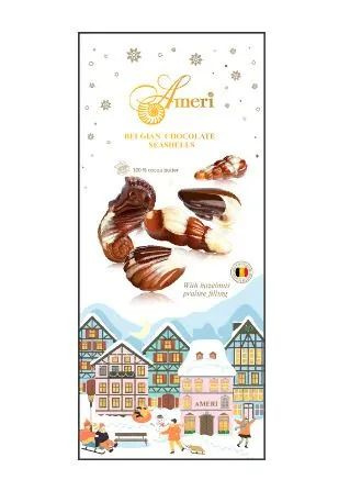 Шоколадные конфеты-ракушки Ameri, с начинкой пралине, 125 г - купить с ...