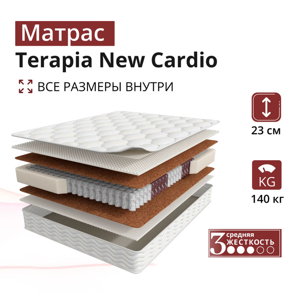 Матрас ASKONA ask-cardio, С зональным пружинным блоком, 140 - купить по ...
