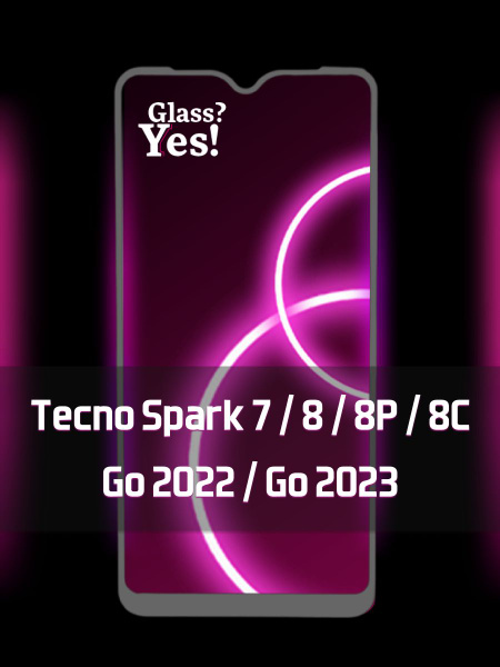 Защитное стекло для Tecno Spark 7 / 8 8P 8C Go 2022 go 2023 на Текно ...