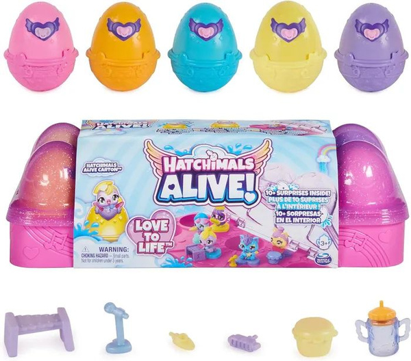 Hatchimals Alive, Egg Carton Toy With Mini Figures In Self Hatching Eggs  11 Accessories Kids Toys For Girls And Boys Ages And Up