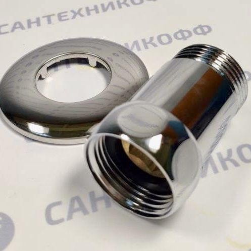 Соединение прямое для полотенцесушителя с накидной гайкой 1" х 1" Н ...